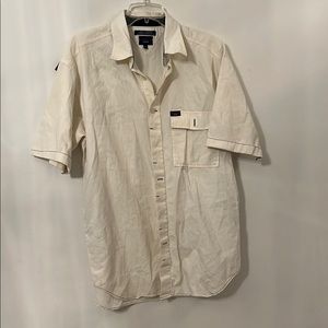 vintage Tommy Hilfiger Vintage Safari Cargo Pocket Khaki Button Down Men's Large
